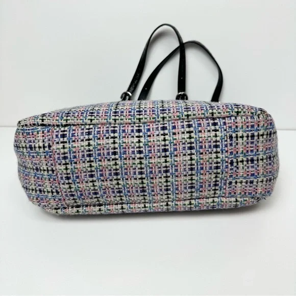 Coach Gallery Multicolored Herringbone Tweed Tote Bag - Picture 7 of 16
